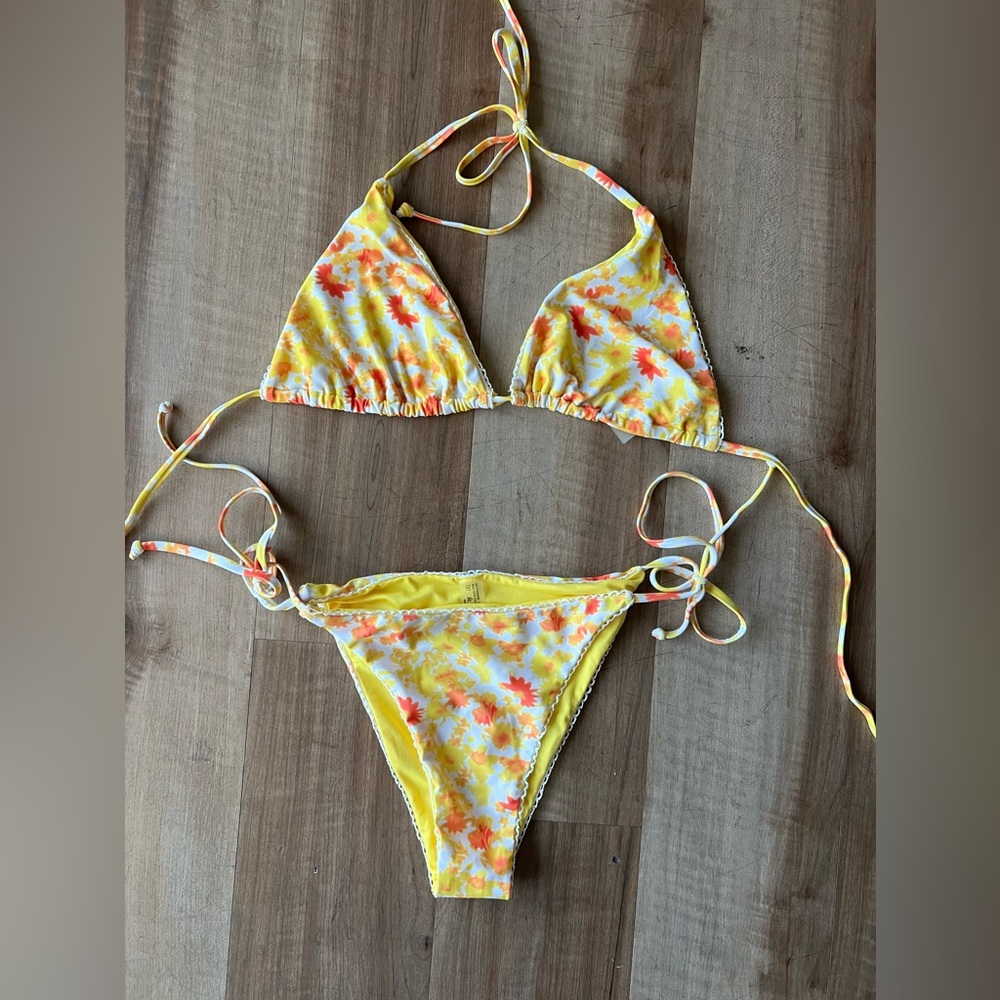 Amazon Essentials Yellow and Orange Bikini